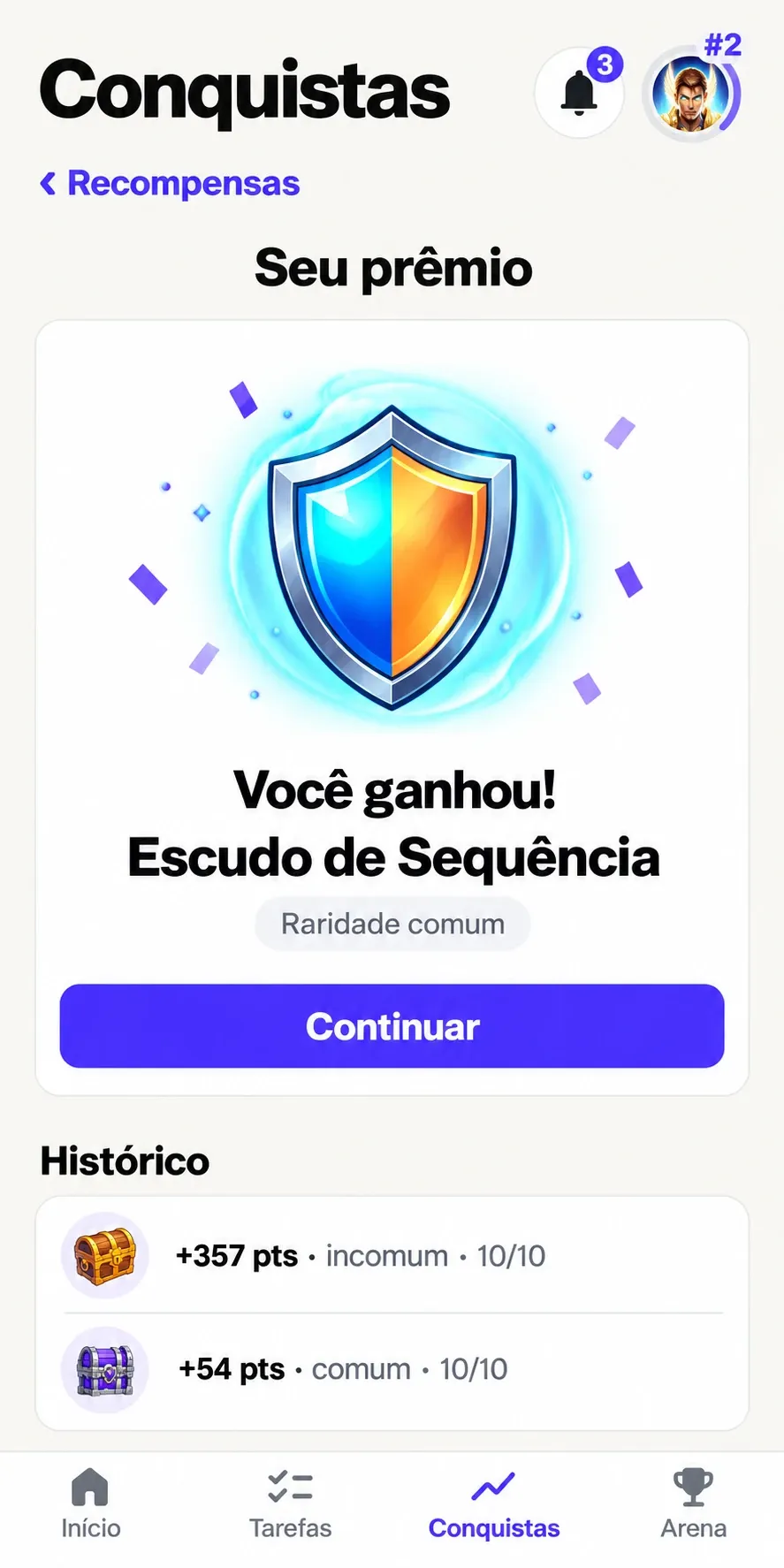 Prêmio ganho na roleta